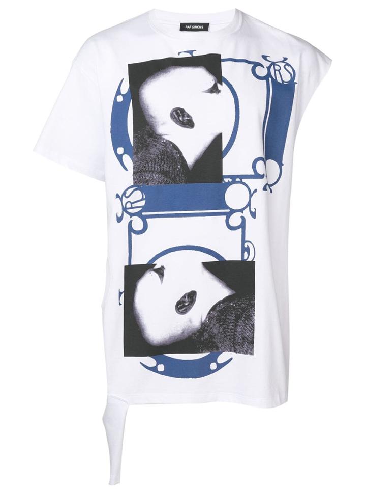 Raf Simons Asymmetric Sleeve T-shirt - White