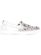 Jimmy Choo Grove Sneakers, Men's, Size: 40.5, Grey, Calf Leather/patent Leather/leather/rubber