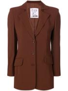 Moschino Vintage 1990's Buttoned Jacket - Brown