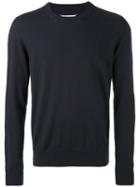 Maison Margiela - Classic Knitted Sweater - Men - Cotton/leather/wool - Xl, Blue, Cotton/leather/wool