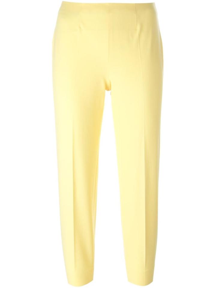 Piazza Sempione Cropped Trousers, Women's, Size: 48, Yellow/orange, Cotton/spandex/elastane