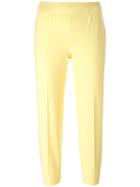 Piazza Sempione Cropped Trousers, Women's, Size: 48, Yellow/orange, Cotton/spandex/elastane