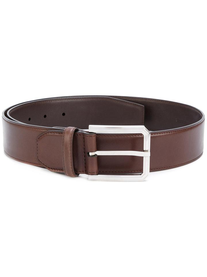 Kiton - Classic Belt - Men - Calf Leather - 90, Brown, Calf Leather