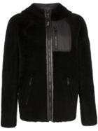 Yves Salomon Hooded Fur Jacket - Black