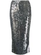 P.a.r.o.s.h. 'gausha' Skirt, Women's, Size: Large, Grey, Polyimide