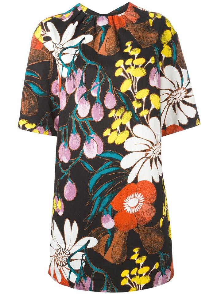 Marni Madder Print Dress, Women's, Size: 38, Cotton/linen/flax