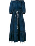 Chloé Drawstring Washed Denim Dress
