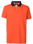 Hackett Contrast Collar Polo Shirt - Orange