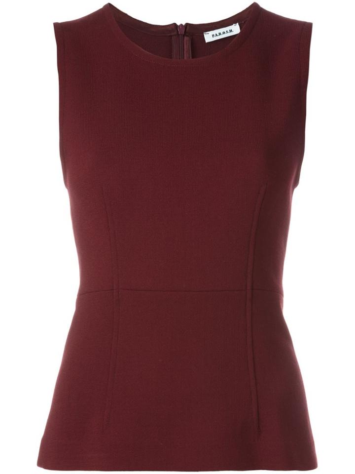 P.a.r.o.s.h. 'laki' Tank Top, Women's, Size: Large, Red, Polyamide/spandex/elastane/wool