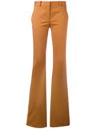 Roberto Cavalli Flared Trousers, Women's, Size: 42, Brown, Cotton/spandex/elastane/viscose