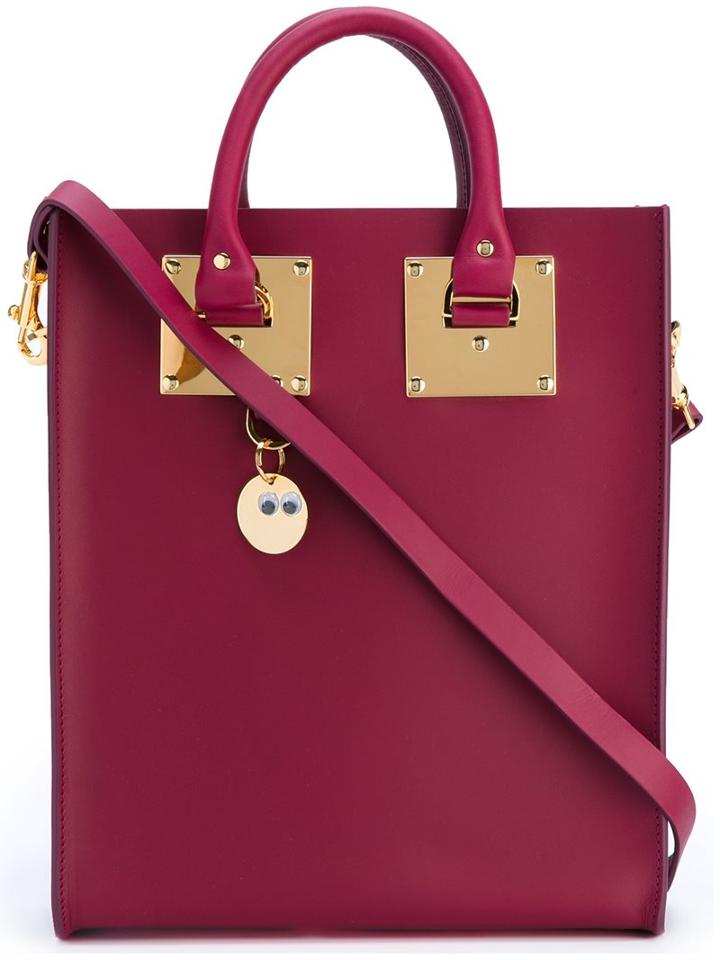 Sophie Hulme Large 'albion' Tote, Women's, Pink/purple