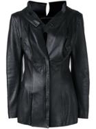 Yohji Yamamoto Vintage Fitted Long Sleeve Jacket - Black