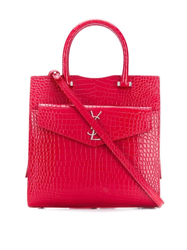 Saint Laurent Uptown Tote Bag - Red