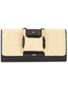 Perrin Paris Woven Clutch - Black