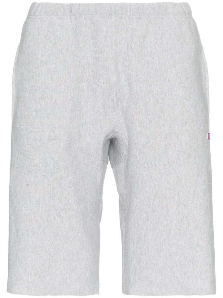 Champion Light Grey Reverse Weave Sweatshorts