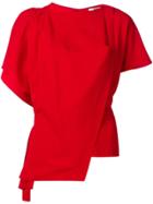 Chalayan Asymmetric Hem T-shirt - Red