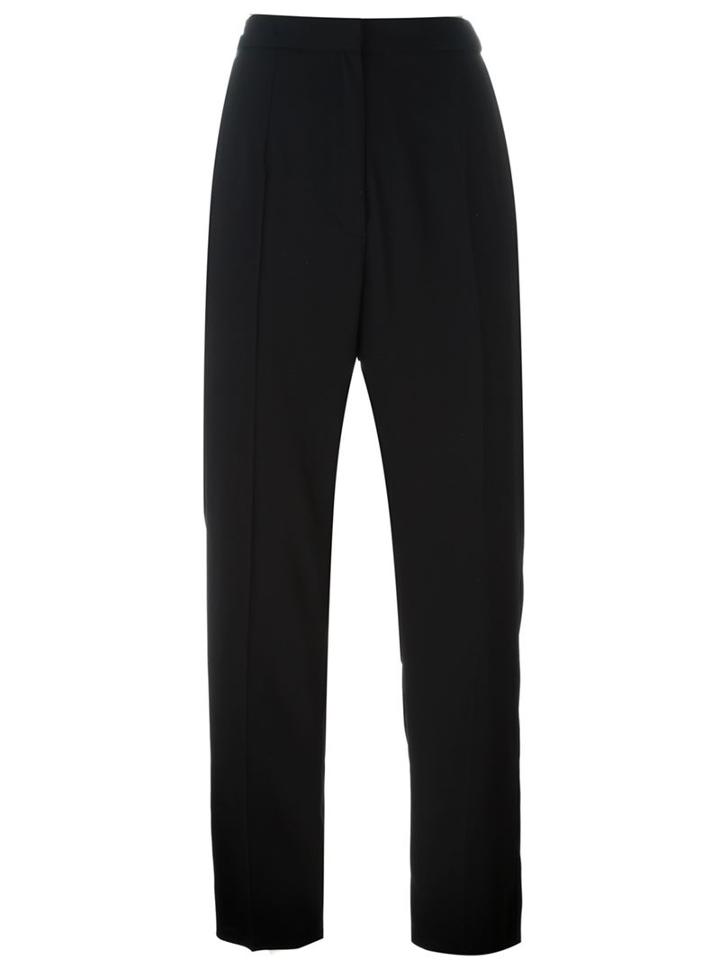 Mm6 Maison Margiela Cropped Trousers, Women's, Size: 42, Black, Polyester/viscose