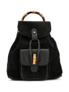 Gucci Pre-owned Mini Bamboo Backpack - Black