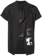 Julius - Back Print Shirt - Men - Cotton - 2, Black, Cotton
