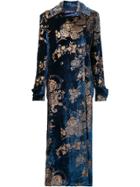 Ralph Lauren Floral Print Coat - Blue