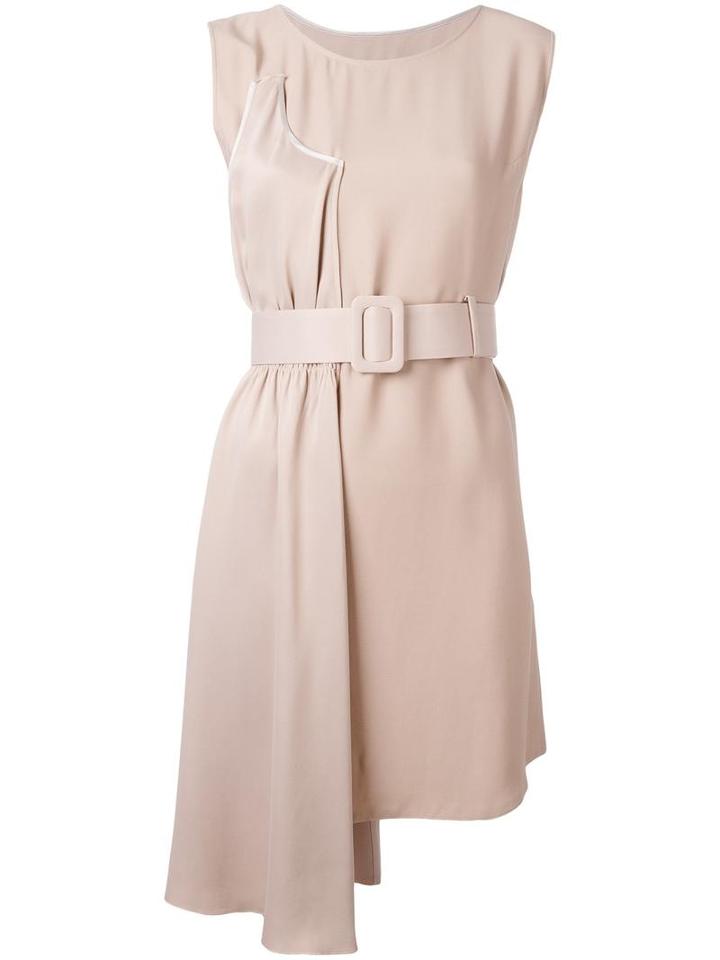 Mm6 Maison Margiela - 'cipria' Dress - Women - Acetate/viscose - 44, Nude/neutrals, Acetate/viscose