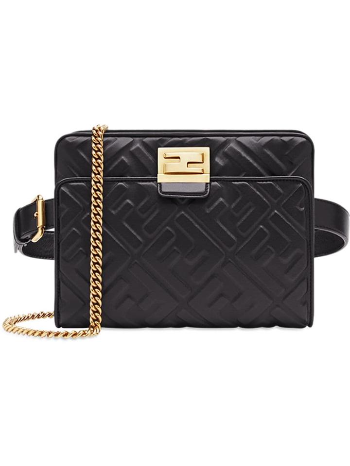 Fendi Upside Down Belt Bag - Black