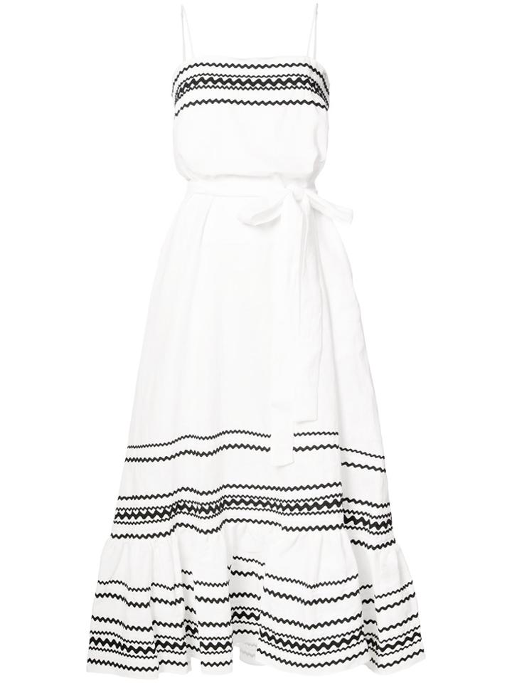 Lisa Marie Fernandez Flute Maxi Dress - White