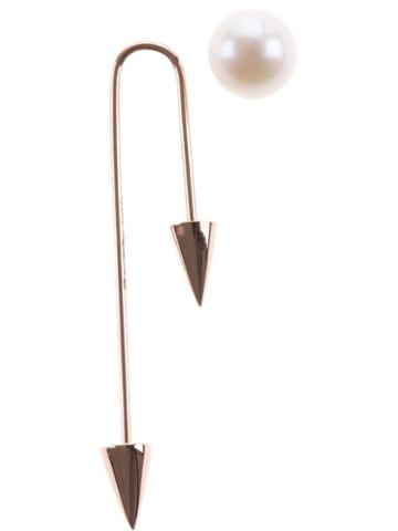 Asherali Knopfer Single Bar Earrings, Women's, Metallic