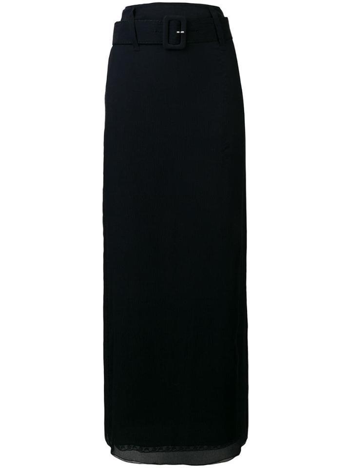 Prada Long High-waisted Skirt - Blue