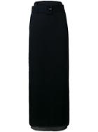 Prada Long High-waisted Skirt - Blue