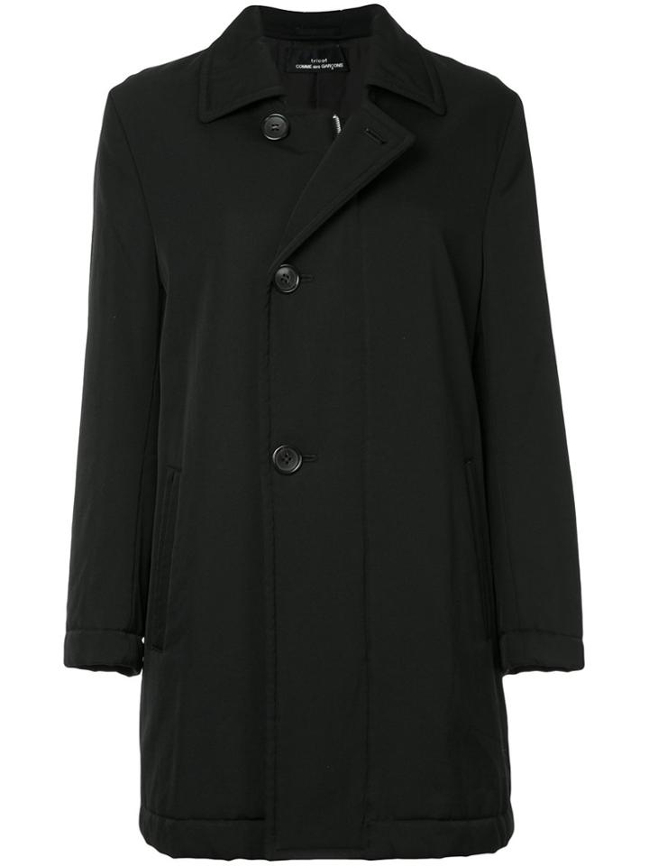 Comme Des Garçons Vintage Dislocated Fastening Padded Coat - Black