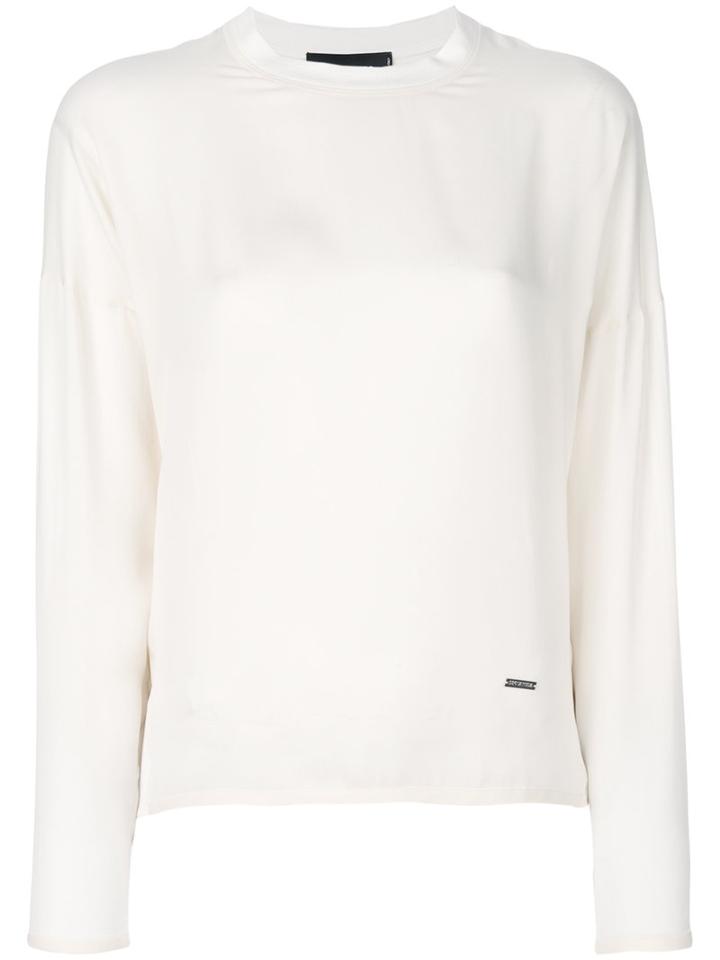 Dsquared2 - Classic Blouse - Women - Silk - 36, Nude/neutrals, Silk