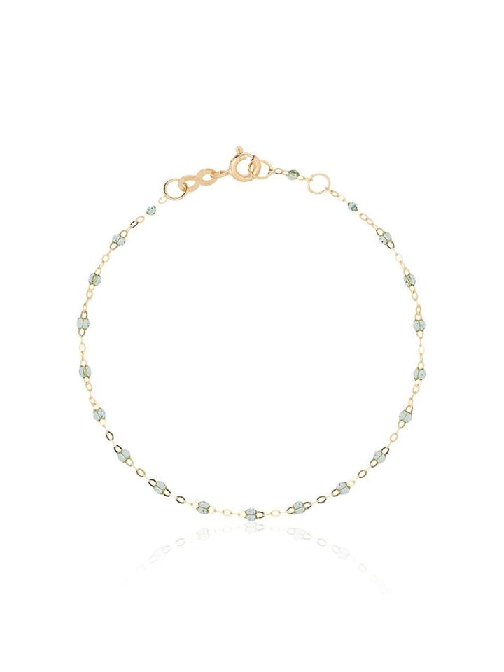 Gigi Clozeau 18kt Yellow Gold Beaded Bracelet - Blue/gold