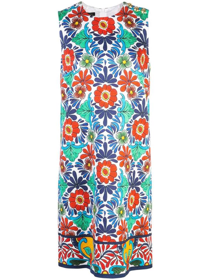 Escada Printed Shift Dress - Multicolour