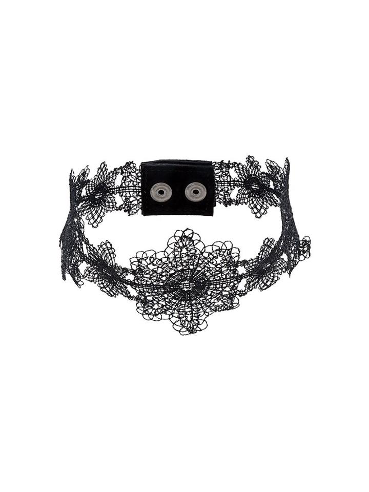 Manokhi Lace Effect Choker, Women's, Black
