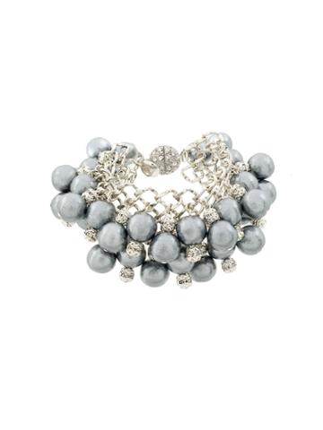 Moy Paris Beaded Pendant Bracelet - Metallic