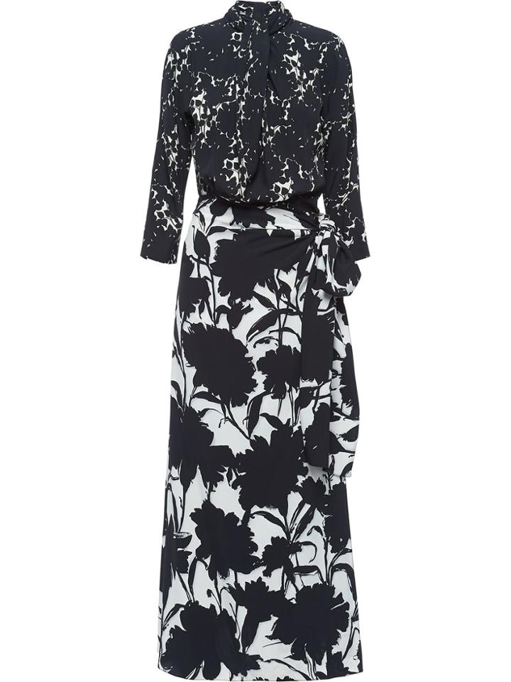Prada Carnation Print Dress - Black