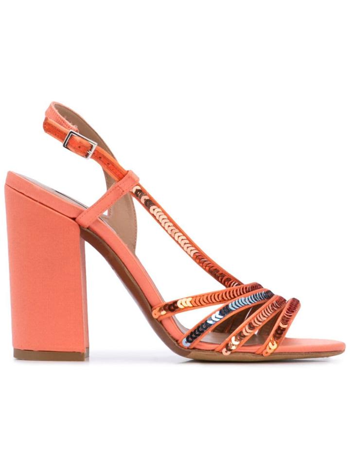 Tabitha Simmons Viola Peach Sandals - Pink