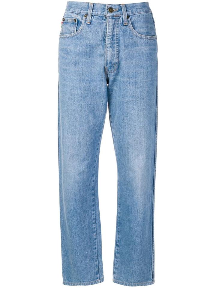 Moschino Pre-owned 1980's Straight-leg Jeans - Blue