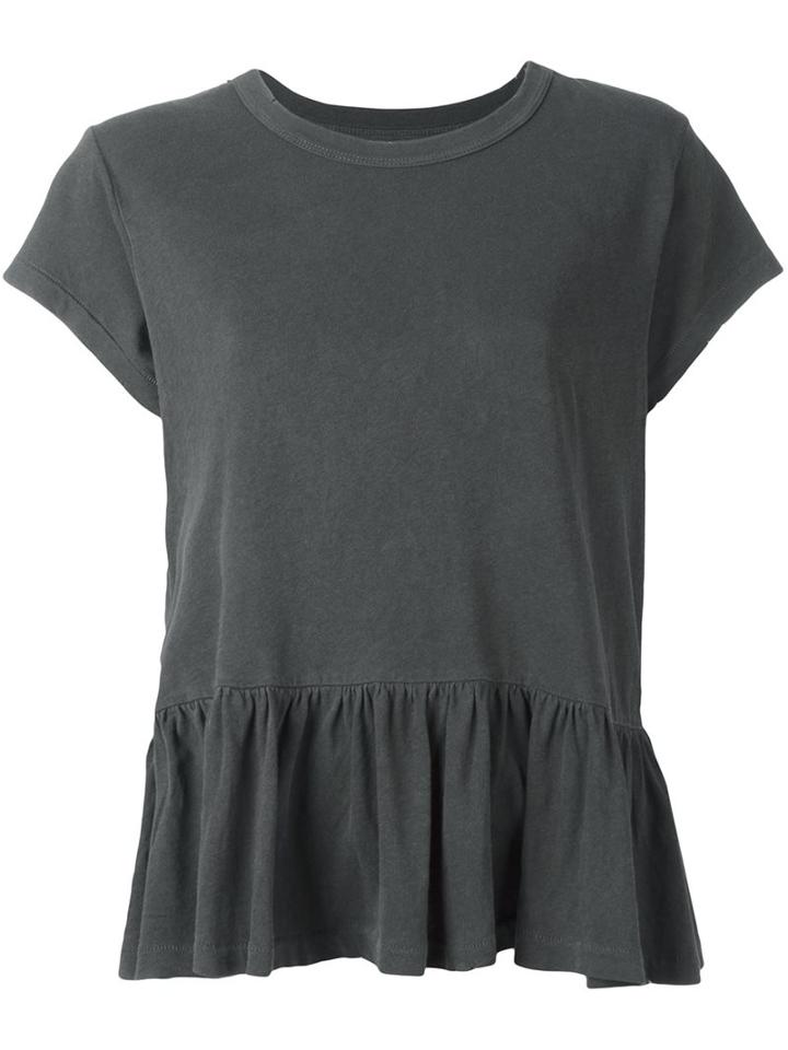 The Great Peplum T-shirt, Women's, Size: 1, Grey, Cotton