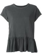The Great Peplum T-shirt, Women's, Size: 1, Grey, Cotton