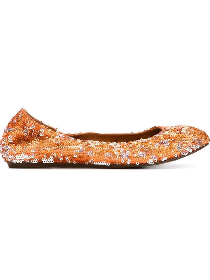 Lanvin Sequin Ballerinas