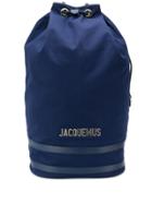 Jacquemus Large Drawstring Backpack - Blue