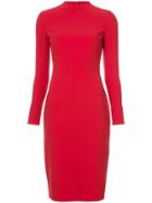 Ralph Lauren Fitted Midi Dress - Red