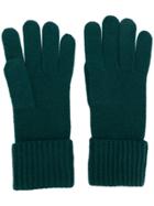 N.peal Ribbed Gloves - Green