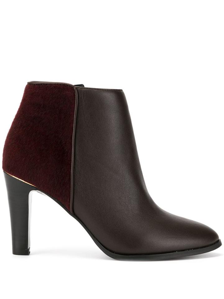 Loveless High Heel Ankle Boots - Brown