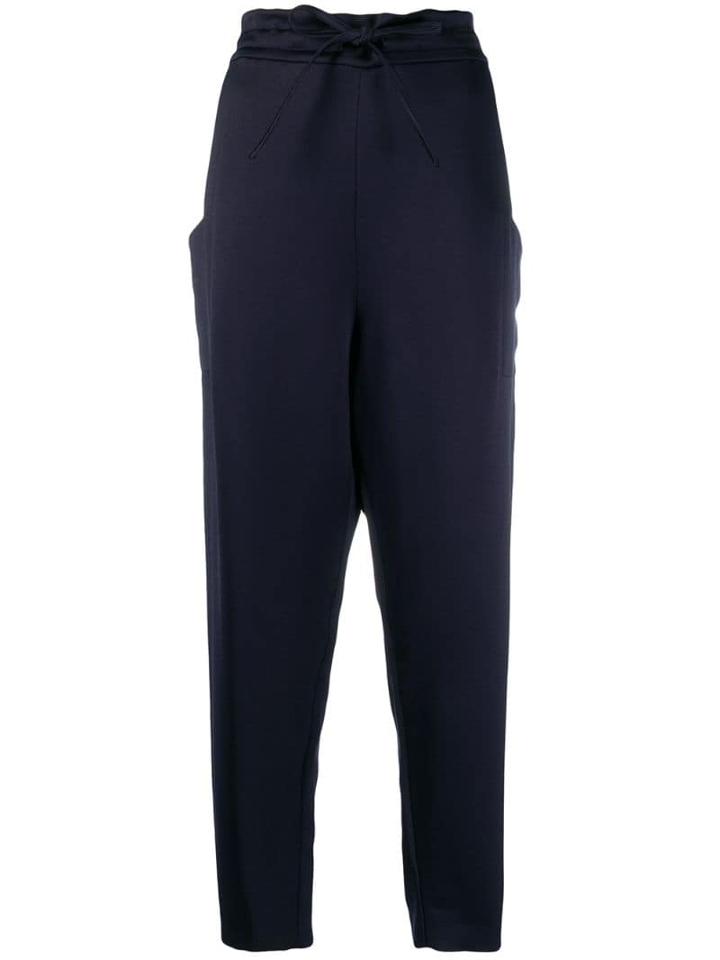 Maison Rabih Kayrouz Tapered Drawstring Trousers - Blue