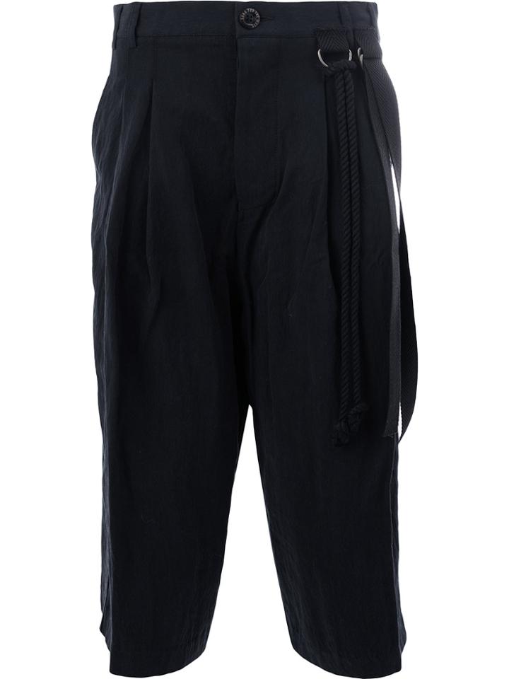 Song For The Mute Crumpled Effect Culottes - Blue