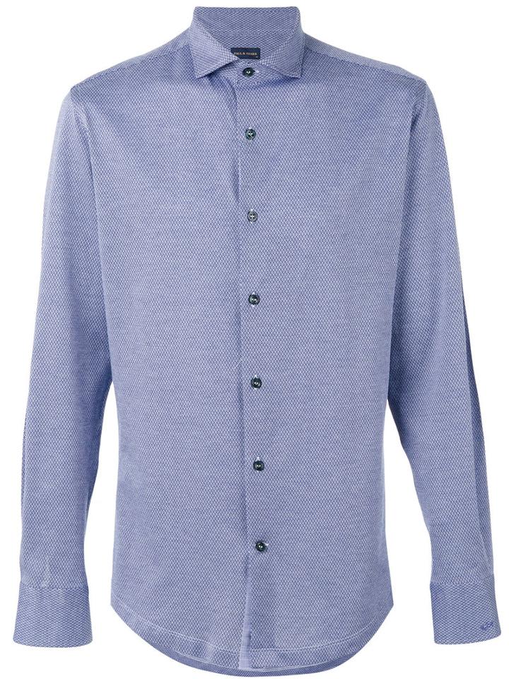 Paul & Shark Soft Buttoned Shirt, Men's, Size: 41, Blue, Cotton
