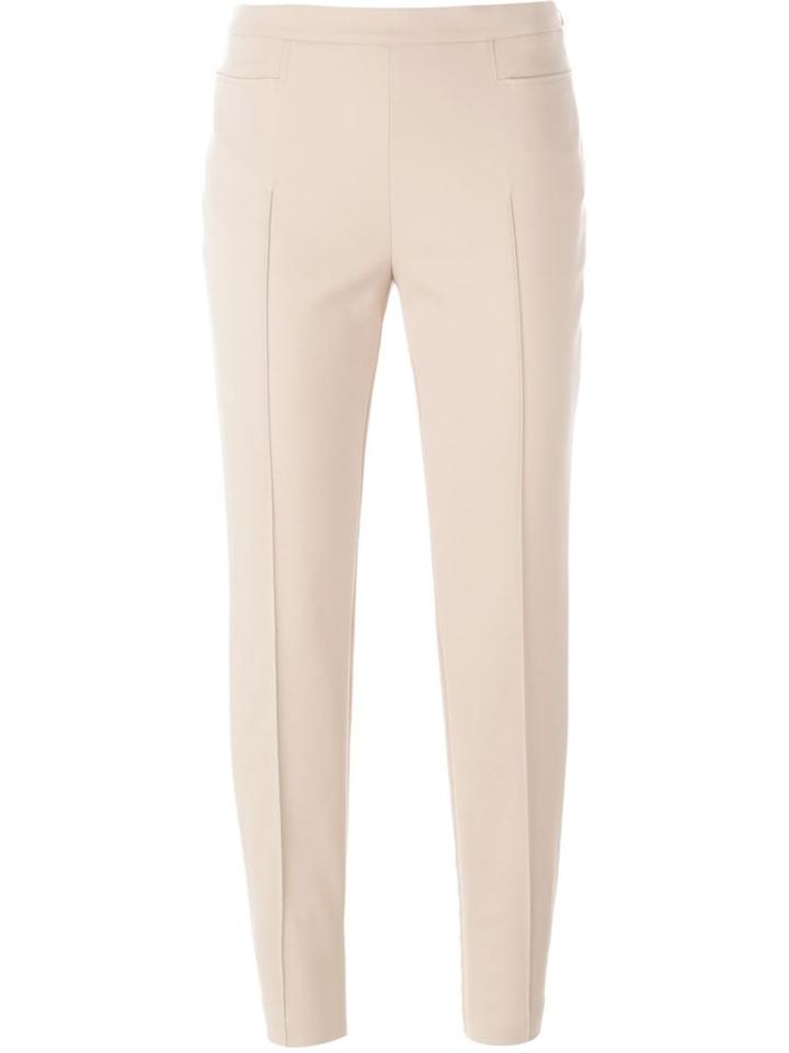 Akris Cropped Trousers, Women's, Size: 36, Nude/neutrals, Cotton/polyamide/spandex/elastane/viscose